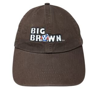 Big Brown Three Chimneys Slideback Baseball Cap Brown One Size Fersten Worldwide